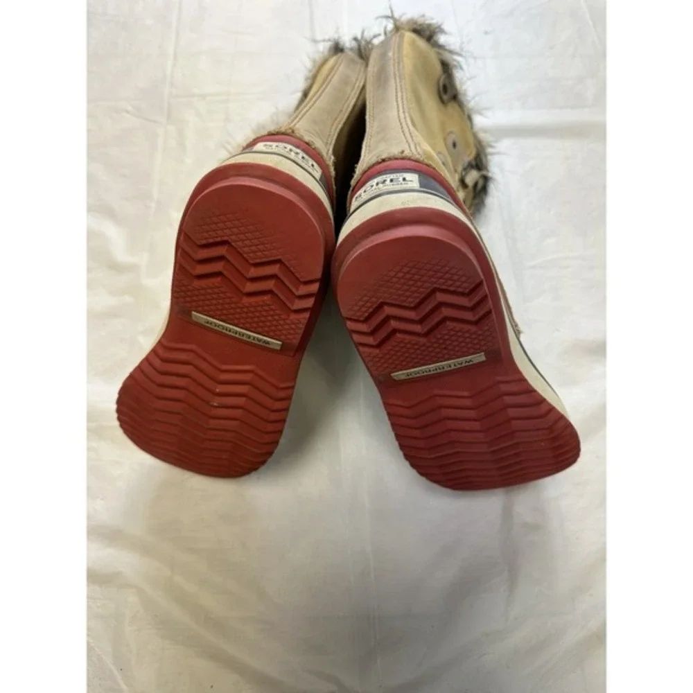 Sorel Joan Of Arctic Boots Womens Size 7‎ Taffy Insulated Waterproof Winter